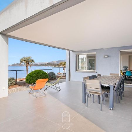 Villa Antoine Appartement Rdj Vue Mer Clim Wifi Parking Plage 50M La Garonne Le Pradet Bagian luar foto