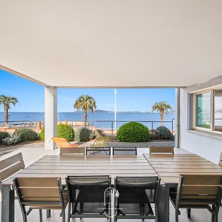 Villa Antoine Appartement Rdj Vue Mer Clim Wifi Parking Plage 50M La Garonne Le Pradet Bagian luar foto